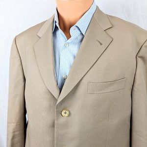Mens Burberry Wool Beige Blazer sz 42 Regular